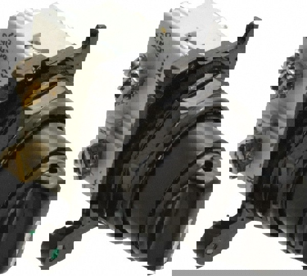 Selector Switch with Contact Blocks: 3 Positions, Maintained (MA), Black Knob